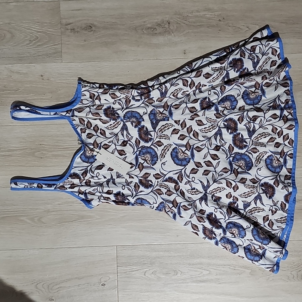 Rachel Zoe Blue and White Floral Mini Dress